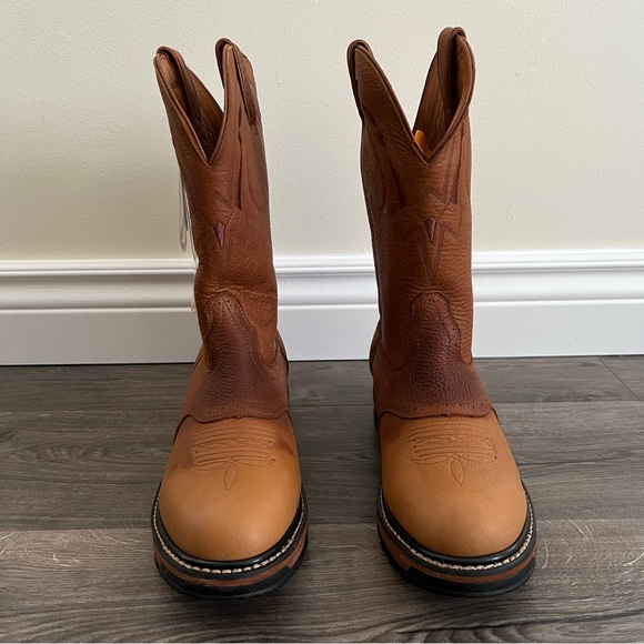 Road Wolf Rider Work Leather Western Wellington Boot Size 9.5 M - Picture 2 of 16